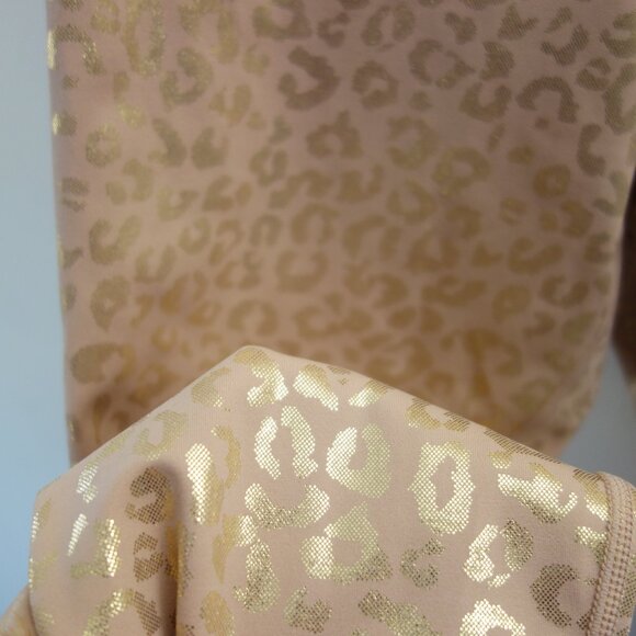 Zyia Active Light N Tight Metallic Leopard Gold Tan Leggings (12) NWOT - Picture 8 of 9